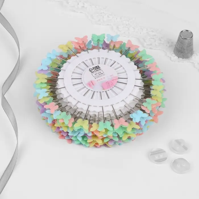 Булавки для квилтинга «Бабочка», 53 мм, 20 шт., разноцветные