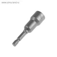 Бита с торцевой головкой ТУНДРА, сталь CrV, магнит, 12&times;65 мм