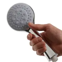 Лейка для душа ZEIN Z0502, 5 режимов, средняя, d=95 мм, пластик, цвет хром