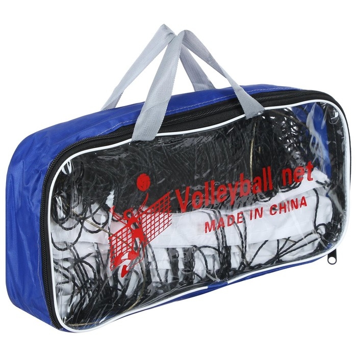 Сетка волейбольная ONLYTOP, с тросом, нить 1,5 мм, 9,6х0,85 м Сетка волейбольная ONLYTOP, с тросом, нить 1,5 мм, 9,6х0,85 м