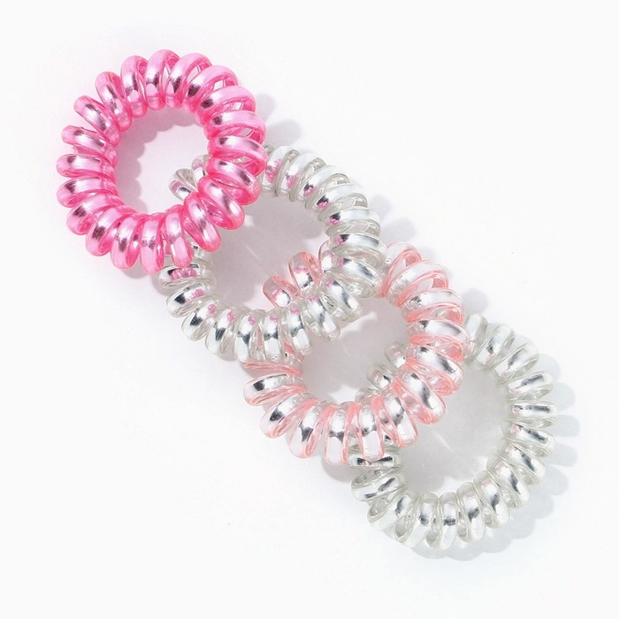 Резинки для волос новогодние «Исполнения желаний», на Новый год, набор, d = 35 см, 4 шт Резинки для волос новогодние «Исполнения желаний», на Новый год, набор, d = 35 см, 4 шт