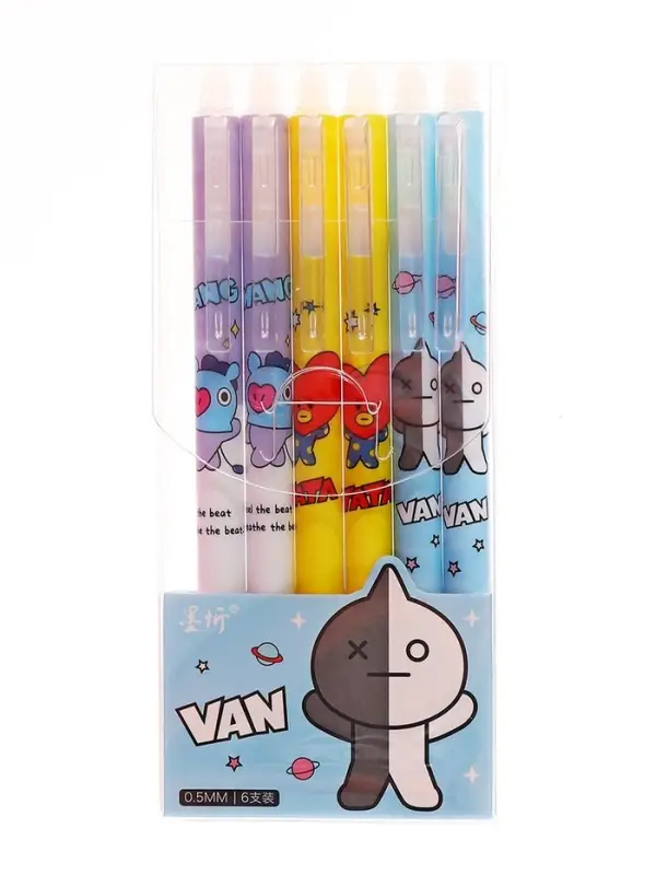 Стираемая ручка &laquo;Чудик&raquo;, гелевая, автоматическая, синий стержень, узел 0.5 мм, МИКС