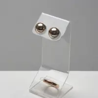 Подставка под серьги, кольцо, 4&times;4&times;10 см, оргстекло 1.5 мм