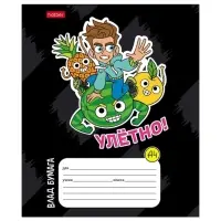 Тетрадь 12 листов в клетку Calligrata &laquo;Влад А4&raquo;, обложка мелованный картон, МИКС
