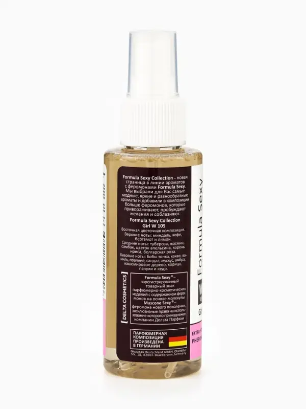 Мист парфюмированный спрей с феромонами для тела Formula Sexy Girl W105, 100 мл (по мотивам Good Girl (C.Herrera)