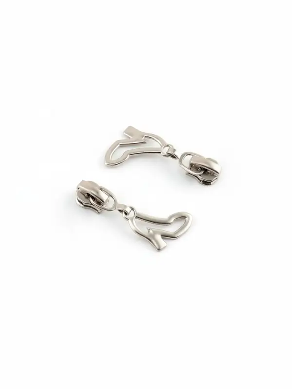 Бегунок для металлической молнии, №3, &laquo;Туфелька&raquo;, 10 шт., цвет никель