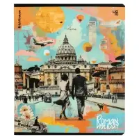 Тетрадь 48 листов в клетку, ErichKrause Roman Holiday, 60 г/м&sup2;, МИКС