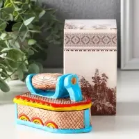 Шкатулка "Утюжок цветной" 7,5х11х7 см Шкатулка "Утюжок цветной" 7,5х11х7 см