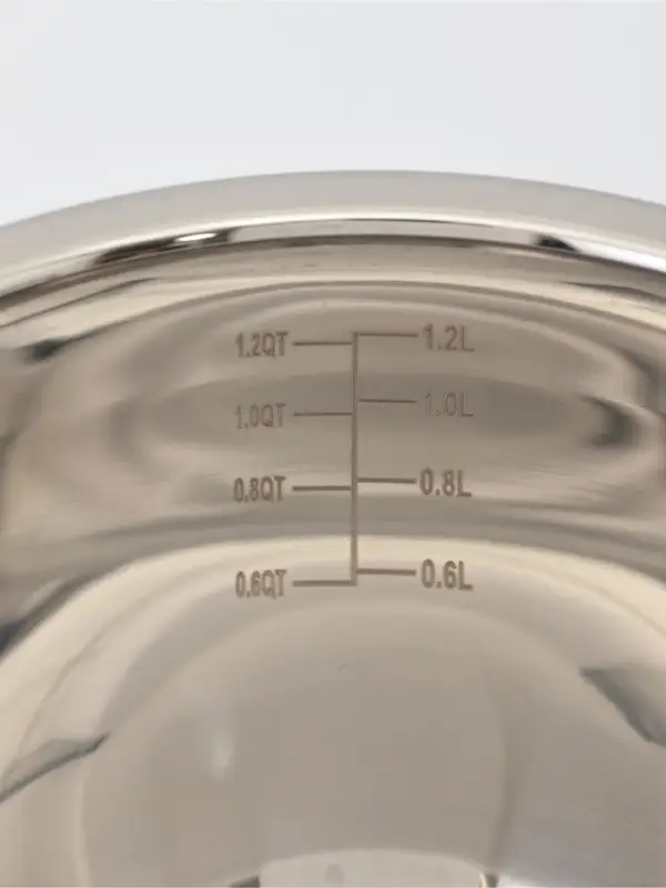 Миска, 1.4 л, d=17 см, с мерной шкалой, нержавеющая сталь