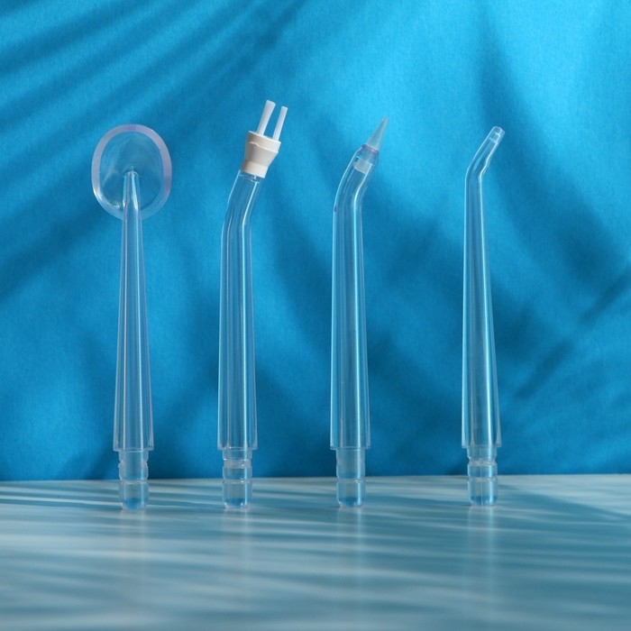 Набор универсальных насадок для портативного ирригатора Luazon, 4 шт Набор универсальных насадок для портативного ирригатора Luazon, 4 шт