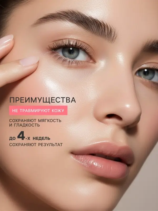 Восковые полоски Deep depil для депиляции чувствительной кожи лица, 20 шт.