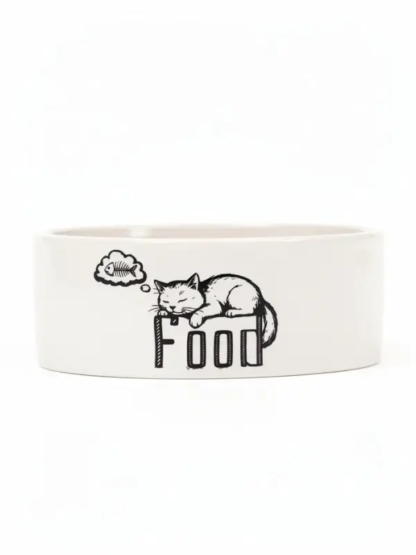 Миска Food, 200 мл, 10&times;10&times;4.5 см, керамика, белая