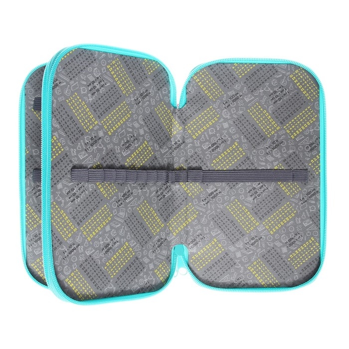 Пенал 2 секции, 125 х 205 х 40 мм, Calligrata 30П26/2 Пенал 2 секции, 125 х 205 х 40 мм, Calligrata 30П26/2 "Сказочный единорог", ламинированный картон