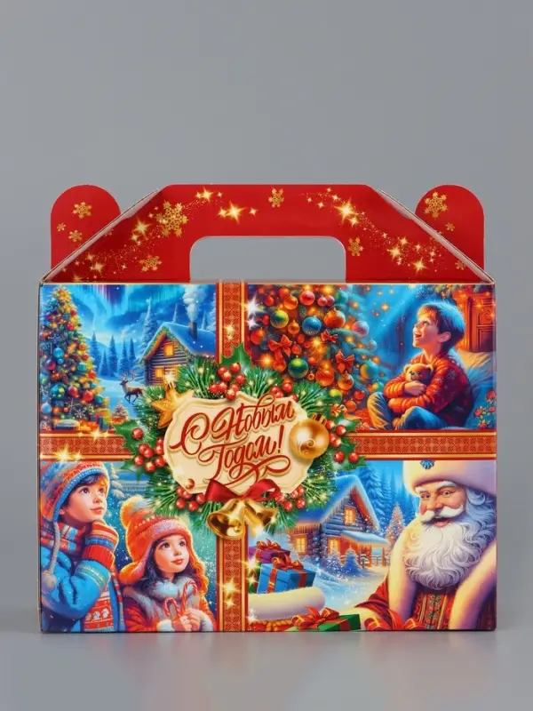 Коробка подарочная складная Коробка подарочная складная "Зимняя сказка" 23 х 8,5 х 23 см
