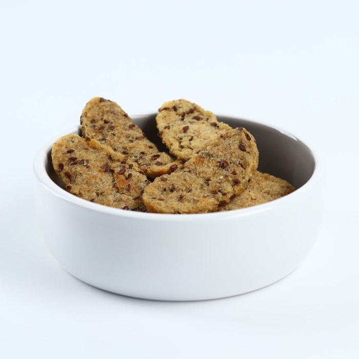 Лакомство для собак натуральное PetLab: Крекеры из трески с семенами льна, 40 г. Лакомство для собак натуральное PetLab: Крекеры из трески с семенами льна, 40 г.