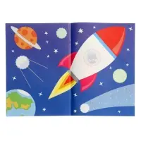 Книжка с наклейками "Едем, летим, плывём", 16 стр