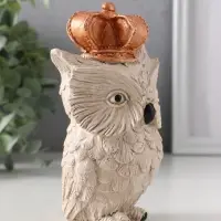 Фигура «Сова императорская», 14×8×8 см, бежевая