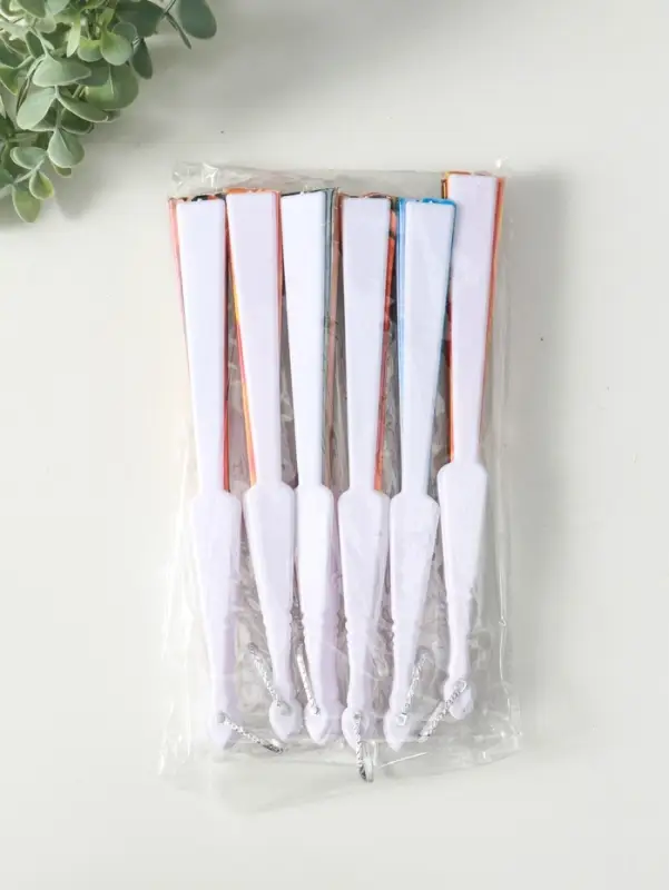 Веер пластик, текстиль Веер пластик, текстиль "Подсолнухи" МИКС широкие лопасти 23 см