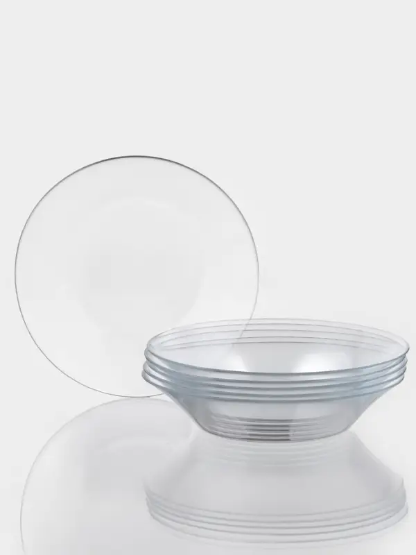 Тарелка закаленная ИНВИТЕЙШН 6 шт. 220 мм