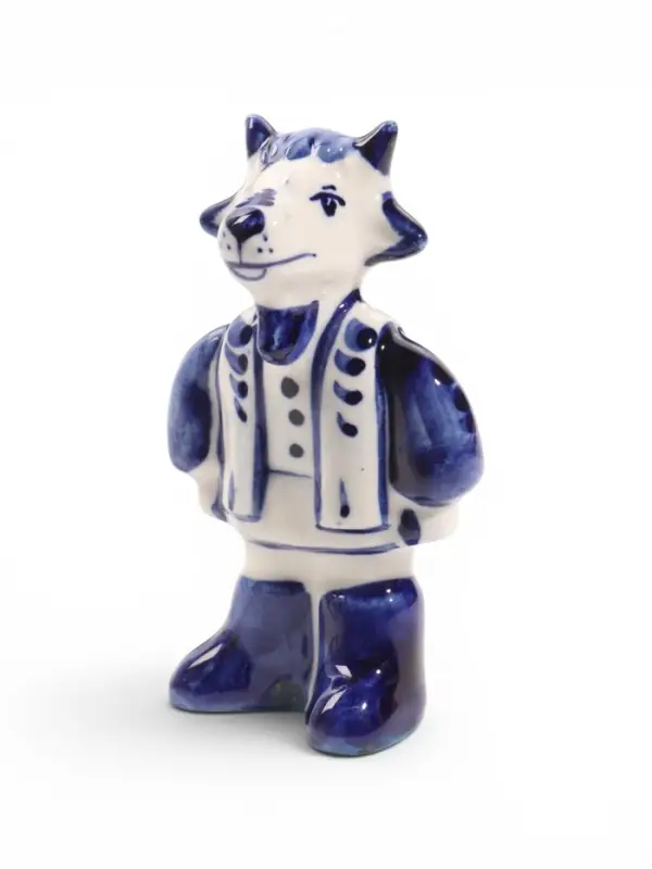 Фигурка &laquo;Козел в валенках&raquo;, 9.5&times;4.5 см, гжель