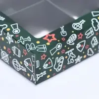 Коробка для 4 конфеты, «23 Февраля» 12.6×12.6×3.5 см