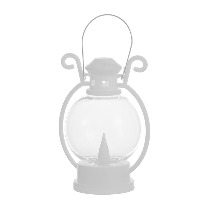 Ночник "Свечка в фонаре" 3хLR1130 белый 8х8х12 см RISALUX