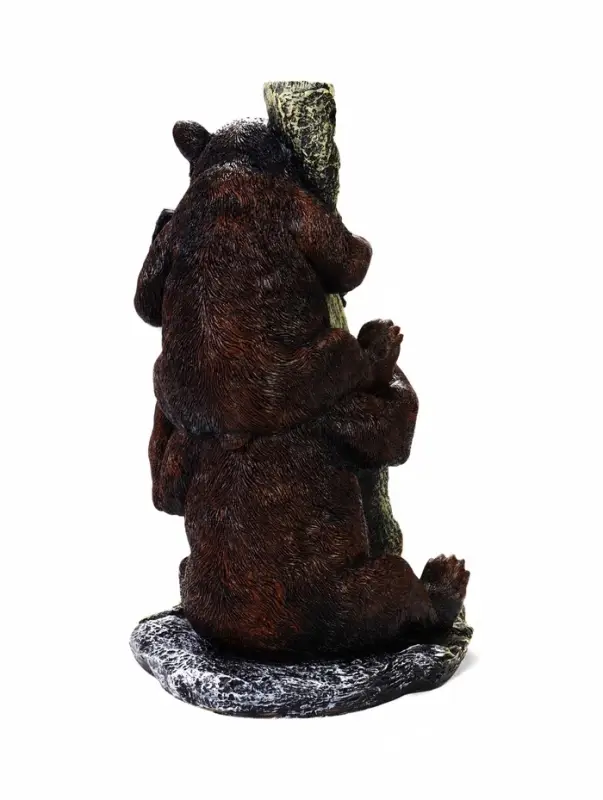 Садовая фигура из полистоуна &laquo;Медведь с табличкой&raquo;, 34&times;30&times;55 см