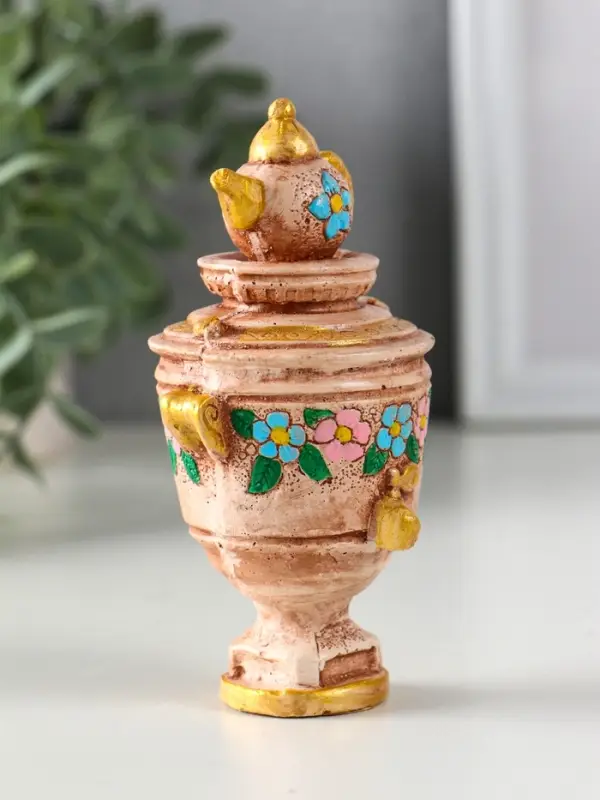 Фигурка гипс &laquo;Самовар&raquo;, 12&times;6&times;6.5 см