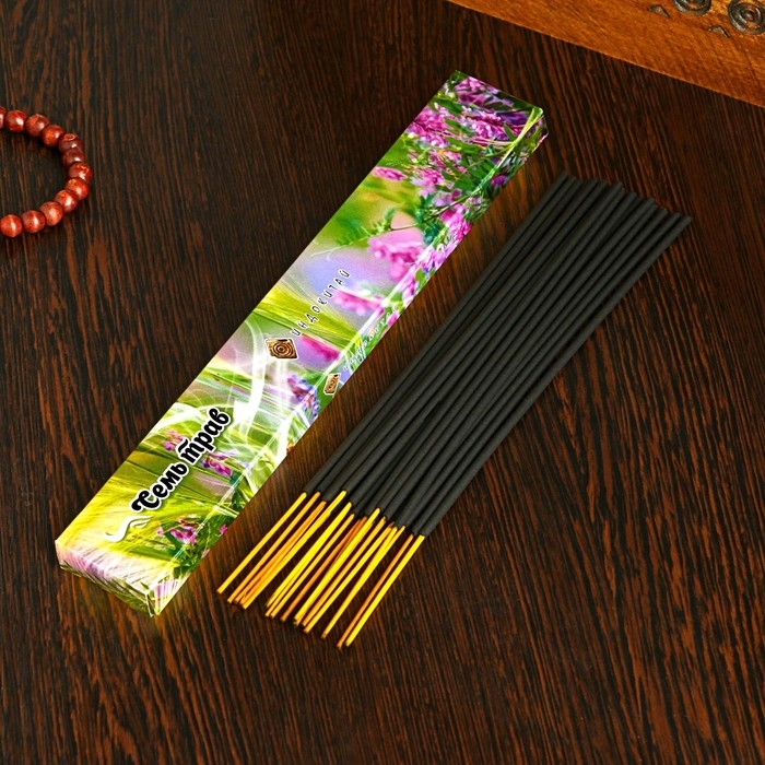 Благовония Благовония "Очарование востока Семь трав", 20 палочек в упаковке