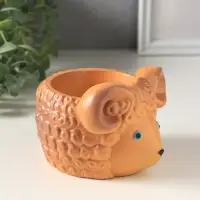 Подставка для мелочей &laquo;Баран&raquo;, 10.5&times;9.5 см, коричневая