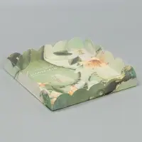 Коробка для печенья, кондитерская упаковка с пластиковой крышкой, «Лучшему учителю», 18 х 18 х 3 см