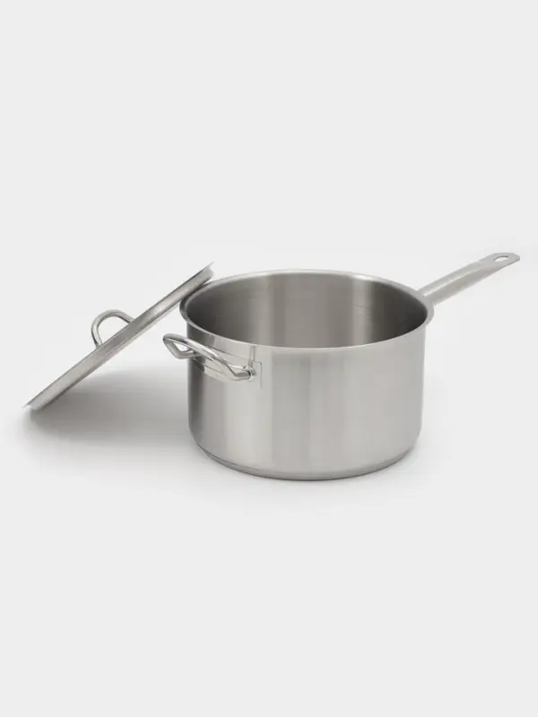 Ковш Hanna Kn&ouml;vell, 6.3 л, d=24, h=14 см, с крышкой, толщина стенки 0.8 мм, индукция, нержавеющая сталь