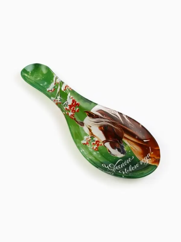 Подставка под ложку «Чудесного года», 21×7.5×2 см Подставка под ложку «Чудесного года», 21×7.5×2 см