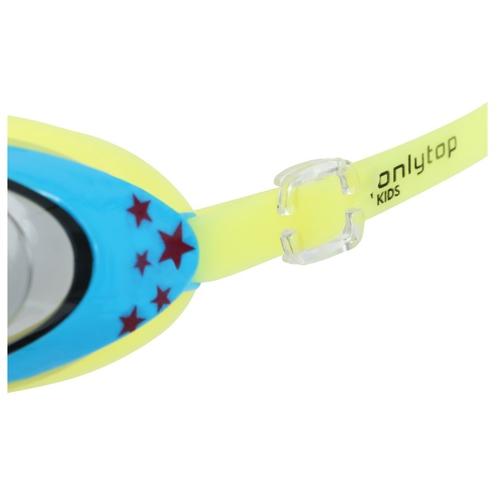 Очки для плавания детские ONLYTOP, беруши, цвет жёлтый Очки для плавания детские ONLYTOP, беруши, цвет жёлтый