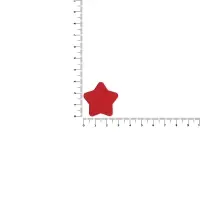 Джибитс из ПВХ &laquo;Звезда&raquo;, красный