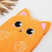 Мочалка детская для купания &laquo;Котик&raquo;, варежка, из махры