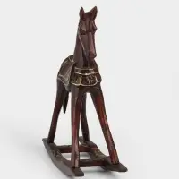 Сувенир интерьерный &laquo;Лошадка-качалка&raquo;, 29&times;9&times;31 см, дерево, коричневый