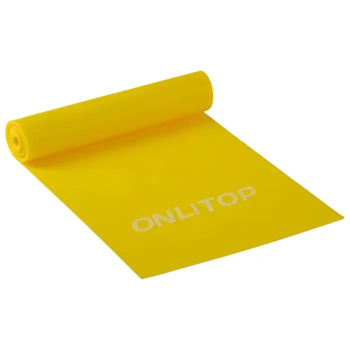 Эспандер ленточный для фитнеса ONLYTOP, 150&times;15&times;0.04 см, 10 кг, МИКС