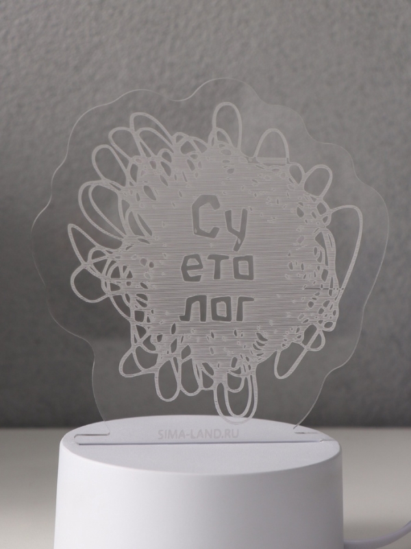 Светильник Светильник "Суетолог" LED RGB от сети RISALUX 9,5х13,2х14,6 см