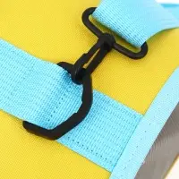 Сумка - переноска каркасная &laquo;Кошачий вид&raquo;, 41&times;27&times;25 см, жёлтая, бирюзовая