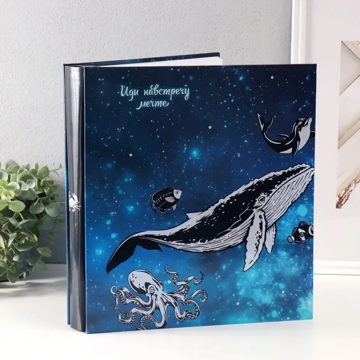 Фотоальбом на 500 фото 10&times;15 см &laquo;Небесный кит&raquo;, в коробке, 5.5&times;30&times;33.5 см