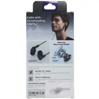 Наушники проводные SY-001, вакуумные, микрофон, Jack 3.5 мм, чёрные