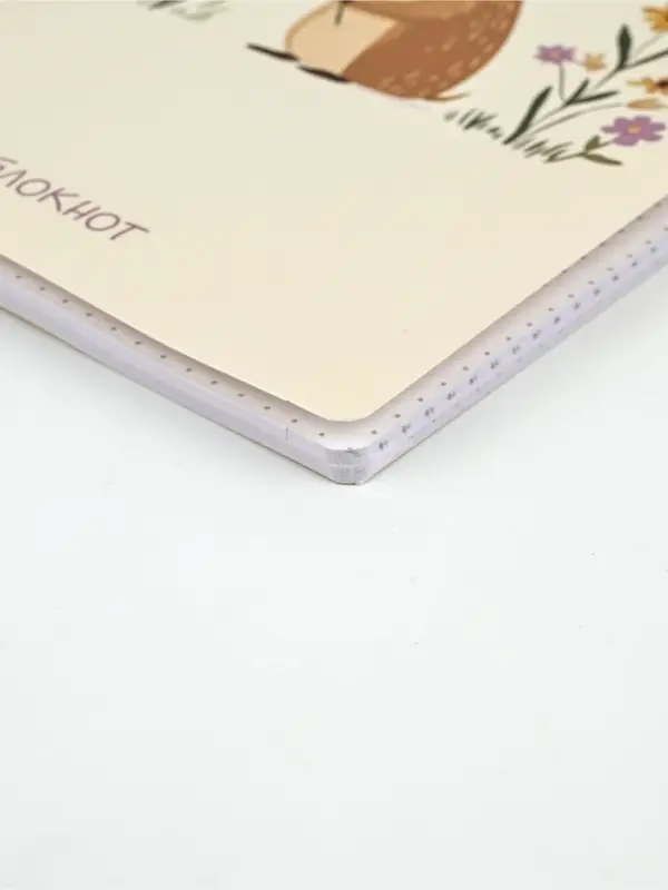 Блокнот А5, 48 листов, в точку, обложка софт-тач  "Капибара"