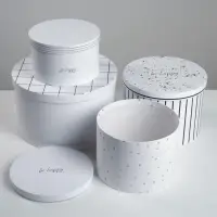 Набор коробок 4 в 1, упаковка подарочная, &laquo;Be happy&raquo;, 16&times;16&times;10 - 25&times;25&times;15 см