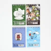 Блокнот А7, 32 листа в мягкой обложке, на гребне "Ты герой" МИКС