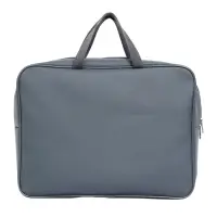 Папка с ручками А4, 360&times;270&times;80 мм, текстильная, внутренний карман, серый 1Ш48