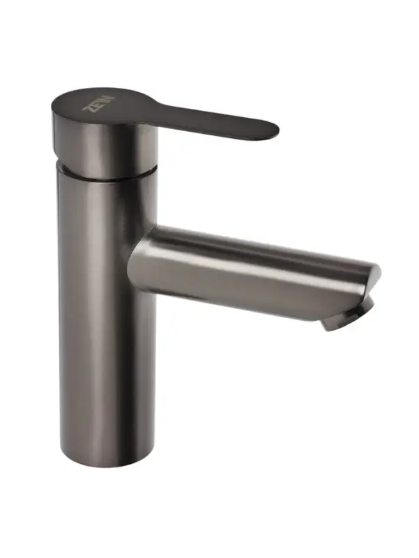 Смеситель для раковины ZEIN Z3759, однорычажный, высота излива 9 см, графит