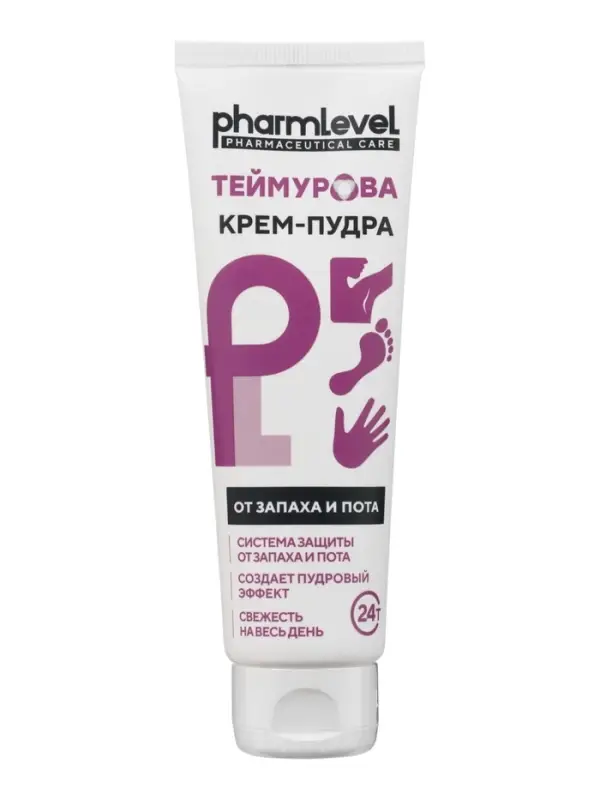 Крем‑пудра Pharmlevel Теймурова, от запаха и пота, 75 мл