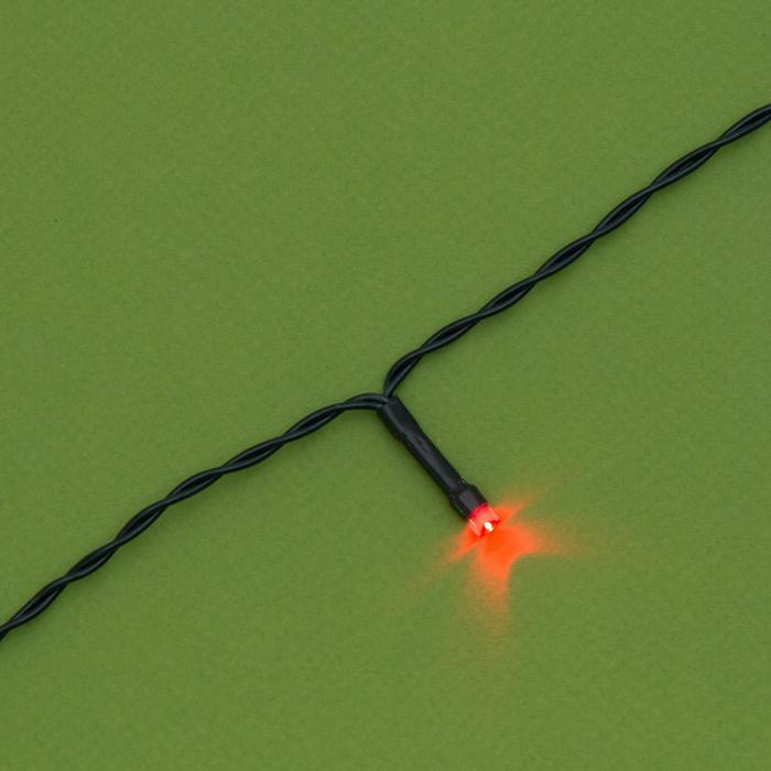 Гирлянда «Нить» 20 м, тёмная нить, 200 LED, свечение мульти, 2 режима, солнечная батарея