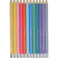 Карандаши механические 12 цветов ErichKrause Pastel Milky, шестигранные, 3 мм, с точилкой, в ПЭТ-боксе